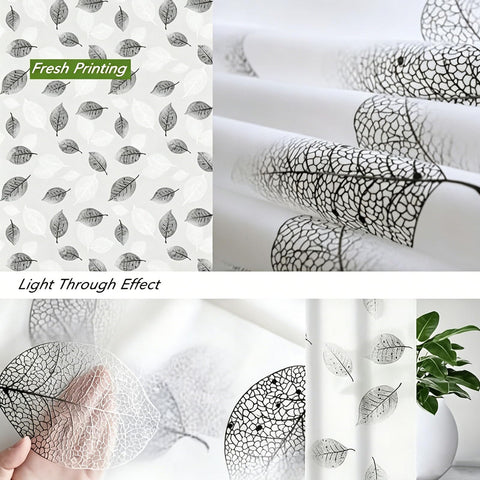 FSTIANXIA Shower Curtain for Bathroom,PEVA Fabric Curtain Bathroom Curtain with Grommets & Hooks,Washable Mould Proof Mildew Resistant
