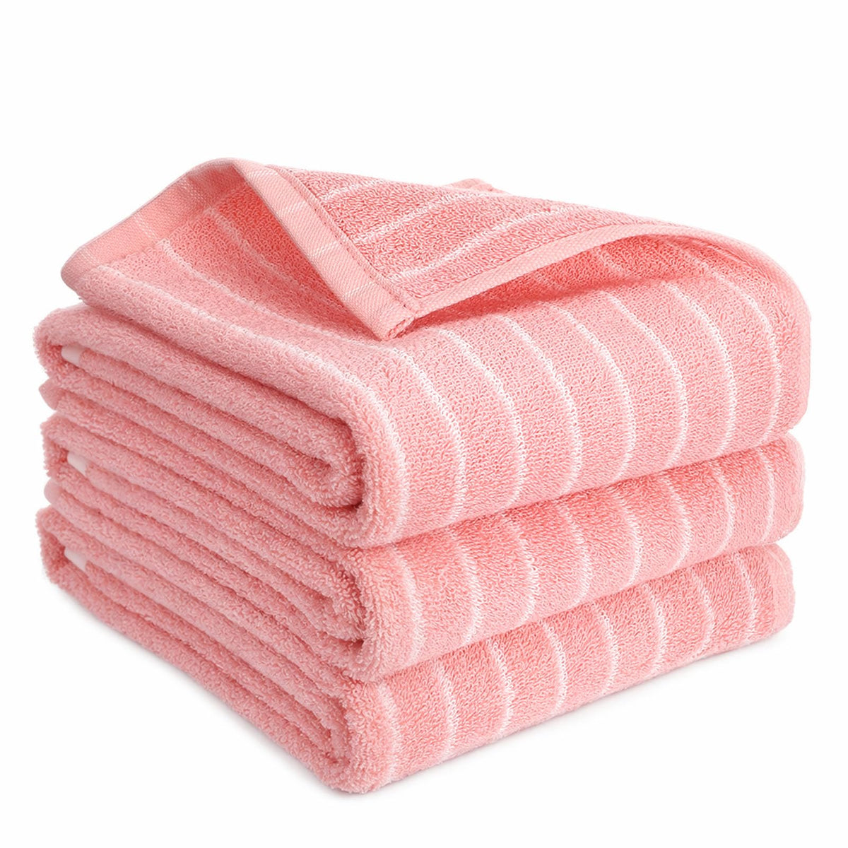 saerryor 3 Pack Hand Towels Cotton Soft Absorbent Towels 14” x 29” Pink