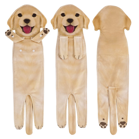 Golden Retriever Dog Funny Hand Towels for Bathroom Kitchen -Cute Decor Dog Dad Mum Women Fathers Mothers Day Easter Gifts Decorative Hanging