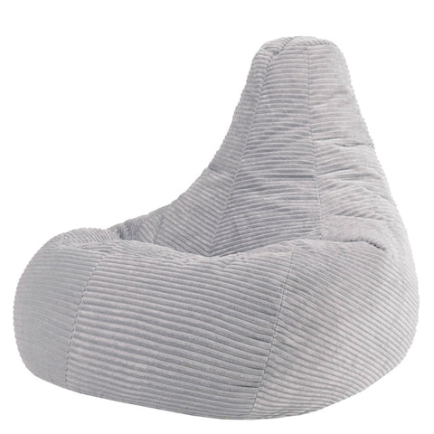 icon Dalton Large Cord Bean Bag with Filling Included, Grey