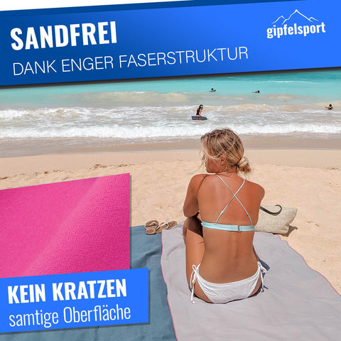 gipfelsport Microfibre Towel 1x XS(50x30cm) without bag Fuchsia