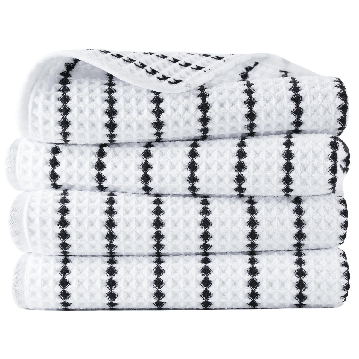 POLYTE 430 GSM Microfibre Quick Dry Waffle Hand Towel, 40.6x76.2 cm
