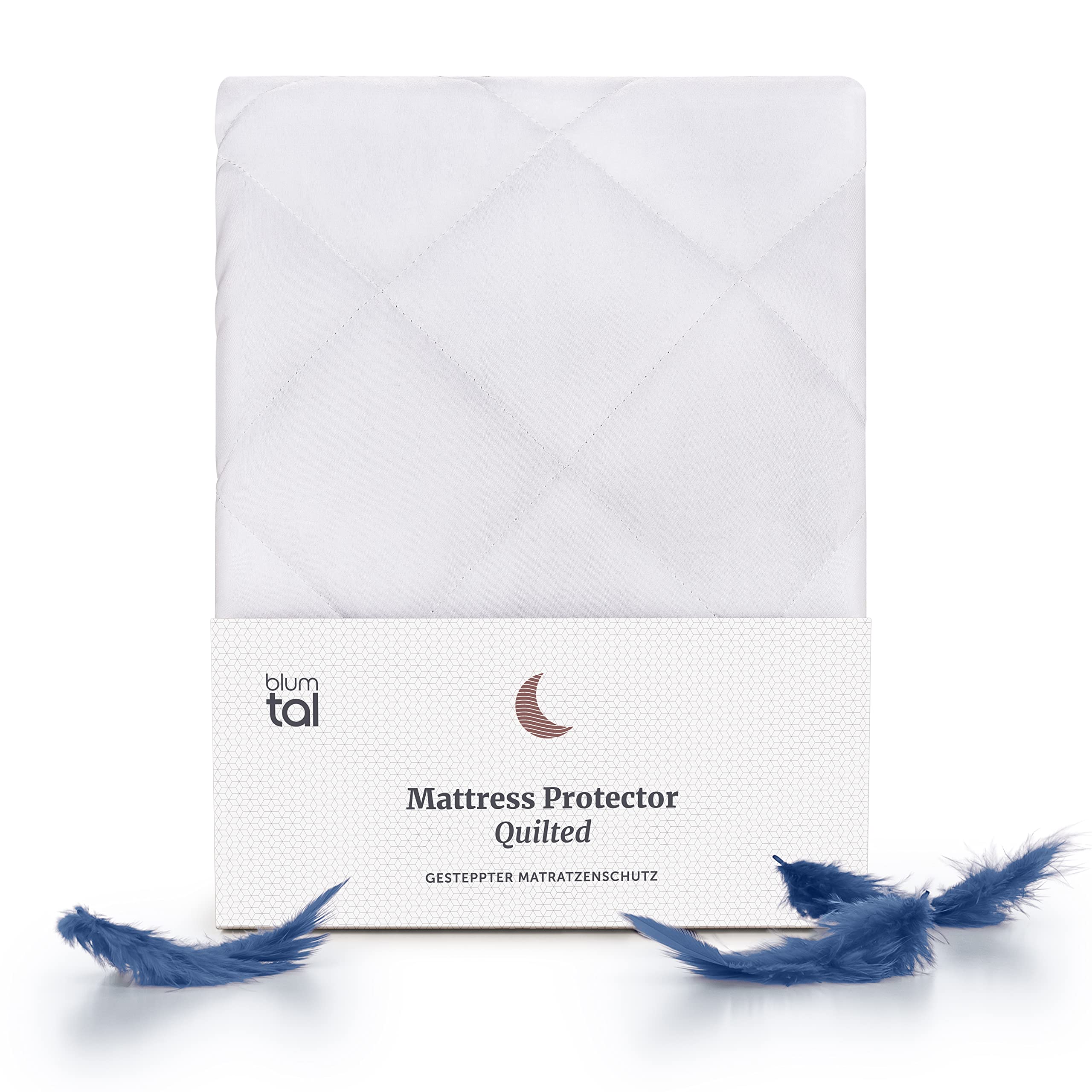 Blumtal QUILTED Super King Mattress Protector - Super Soft Padding, Extra Deep Mattress Protector, Protection against Bed Bugs - 180 x 200 x 40 cm