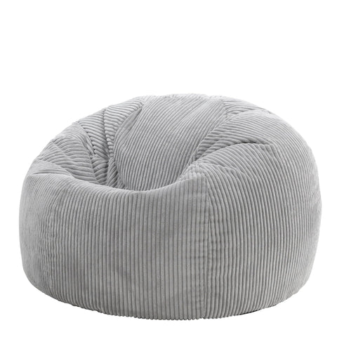 icon Kingston Cord Bean Bag with Filling Included, Grey