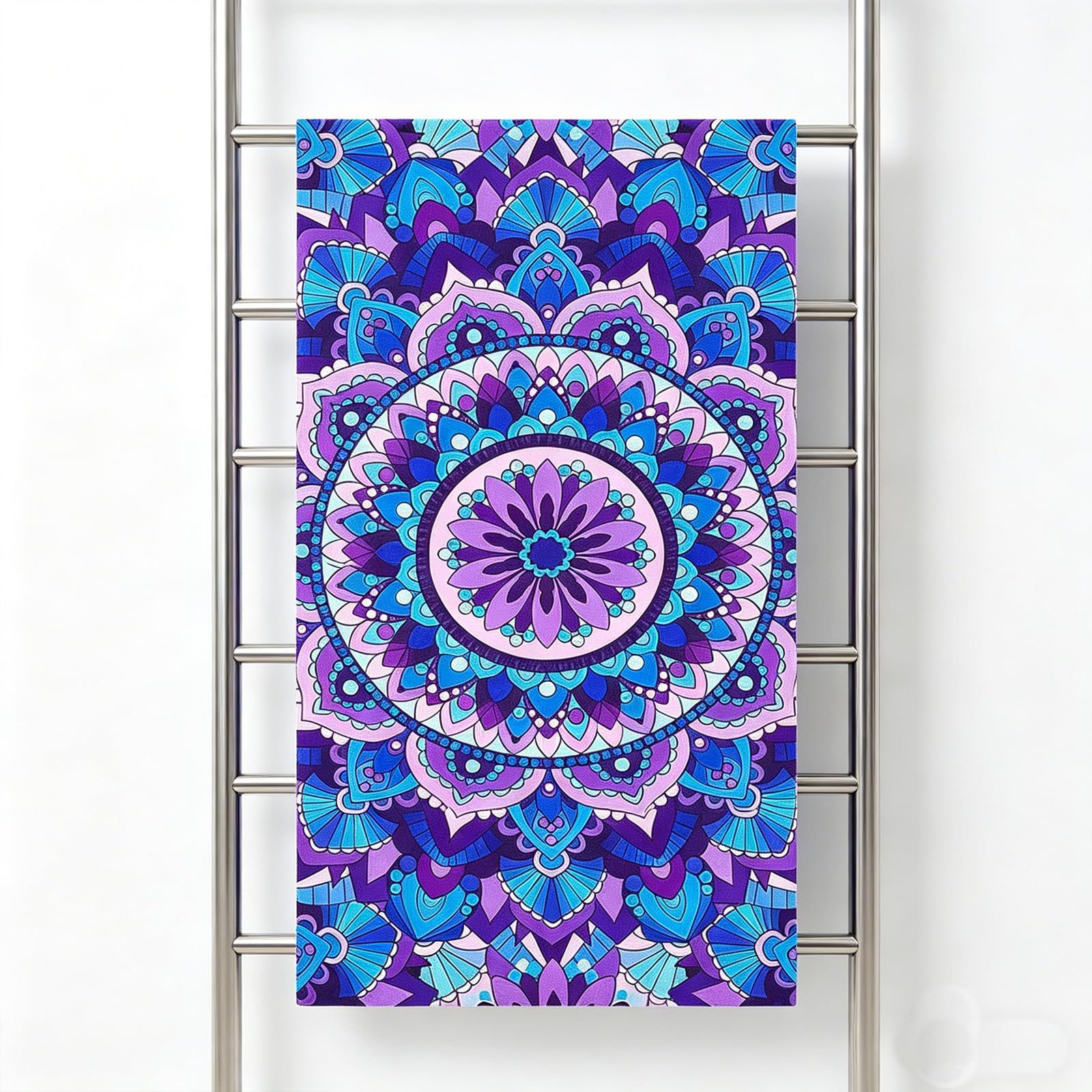 yayafunfun Large Quick Dry Microfibre Beach Towels for Adults, 160X90cm Mandala Bath Towel Travel Towels with Pocket