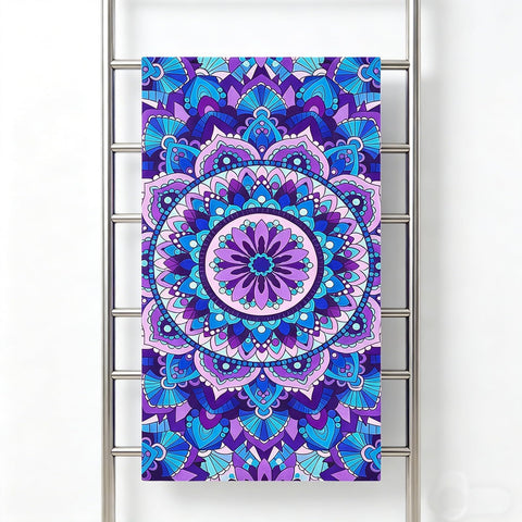 yayafunfun Large Quick Dry Microfibre Beach Towels for Adults, 160X90cm Mandala Bath Towel Travel Towels with Pocket