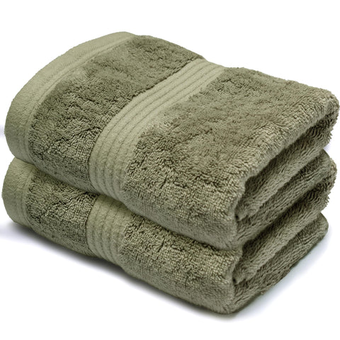 Makooz Luxurious Bamboo Hand Towels for Bathroom Pack of 2 – 700 GSM Bamboo & Egyptian Cotton 50/50 Blend -Ultra Silky Soft, Quick Dry