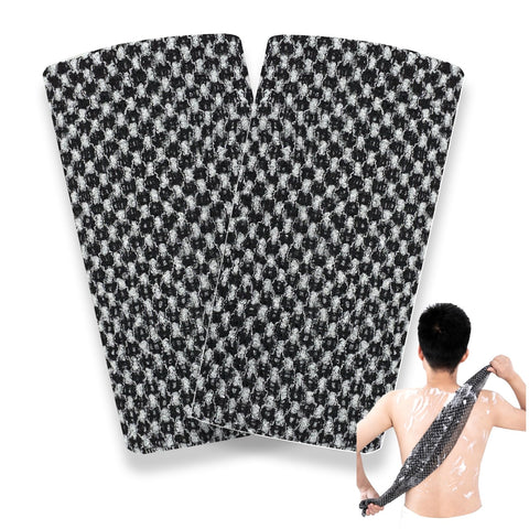 2 PCS Japanese Exfoliating Towel, Exfoliating Shower Towel for Deep Cleansing, Body Scrubber Soft Japanese Washcloth for Body Scrub & Bath