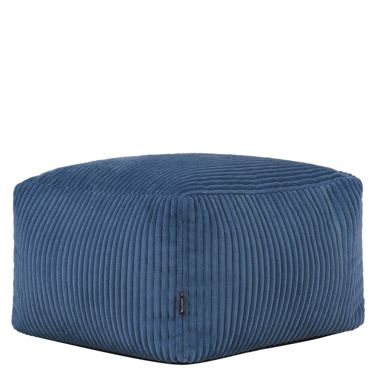 icon Amara Small Cord Bean Bag Footstool with Filling Included, Blue
