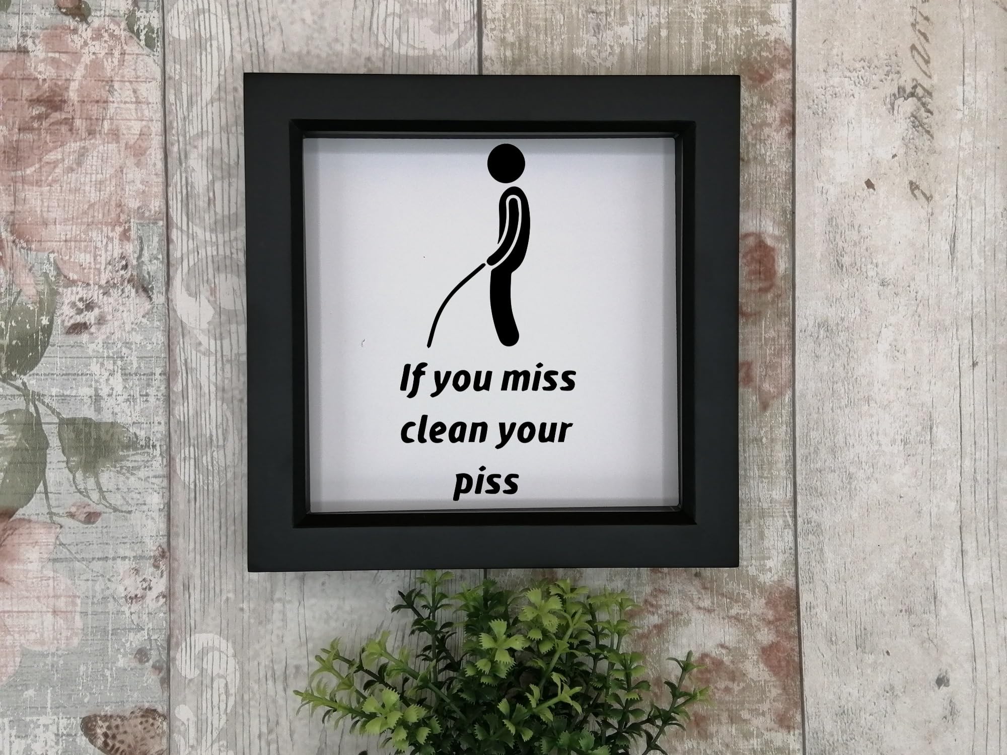 If You Miss Funny Toilet Seat Cute Sticker Waterproof Decal - Bathroom Décor Sign - Adult Potty Training - Funny Gifts (Black)