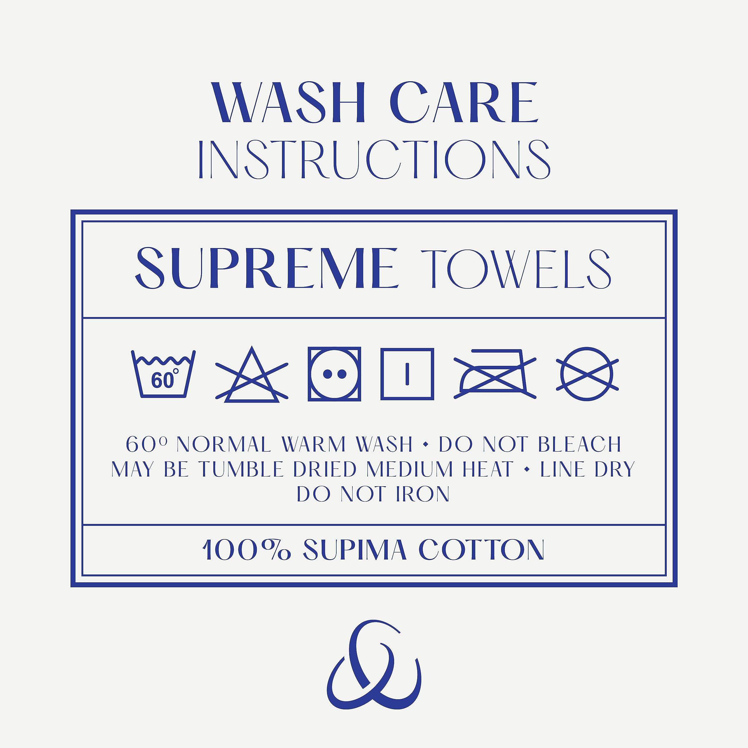 Christy Supreme Hygro 2 Bath Sheets Set | Stone Beige | 100% Luxury Supima Cotton | Ultra Soft | Super Absorbent | 650GSM | Extra Large Bath Towels
