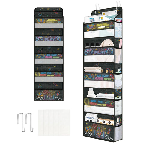 Clastyle 5-Shelf Game Over the Door Storage Back of Door Storage