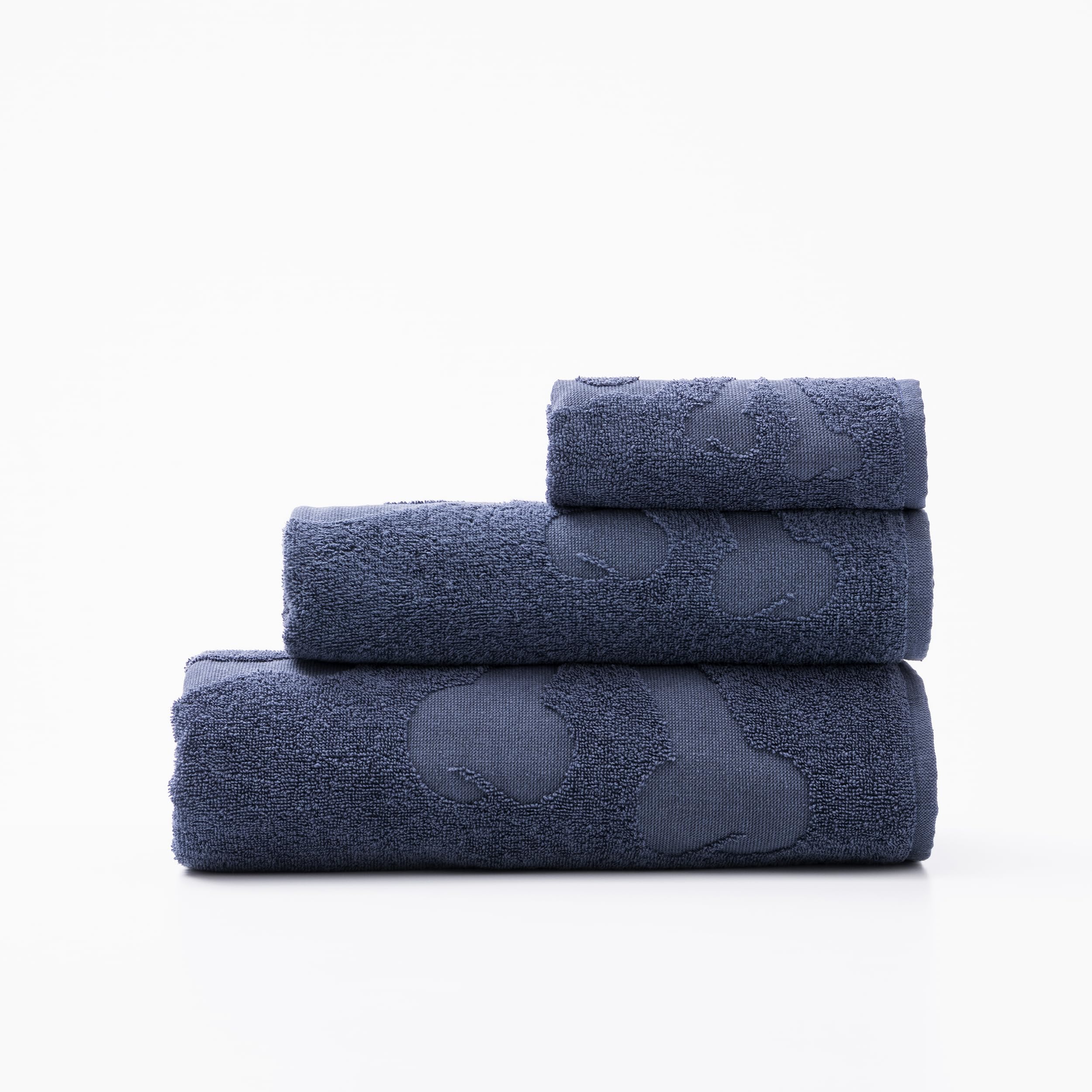 Scalpers Skull Bath Towel Set (Vanity 30 x 50 cm + Hands 50 x 90 cm + Bath 70 x 140 cm) 100% Cotton Blue Home