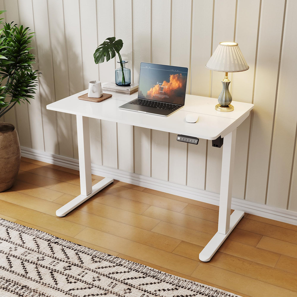 ELEGANT Electric Standing Desk 120x60cm, Height Adjustable Sit Stand Desk