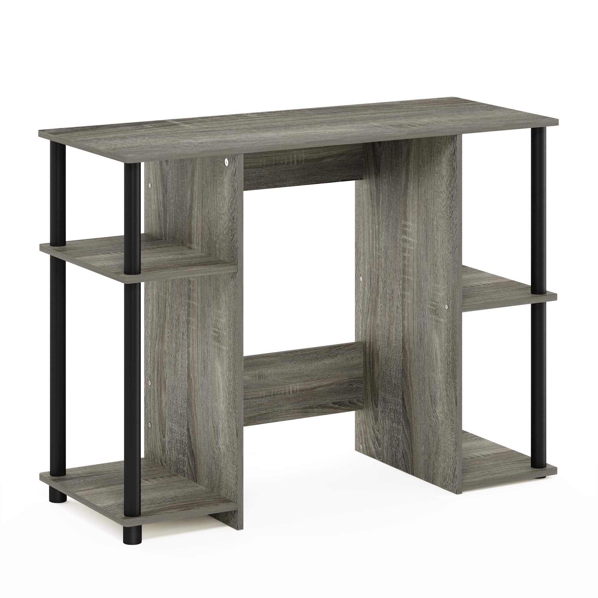 Furinno JAYA Compact Computer Desk, Writing Desk, Study Desk, French Oak/Black