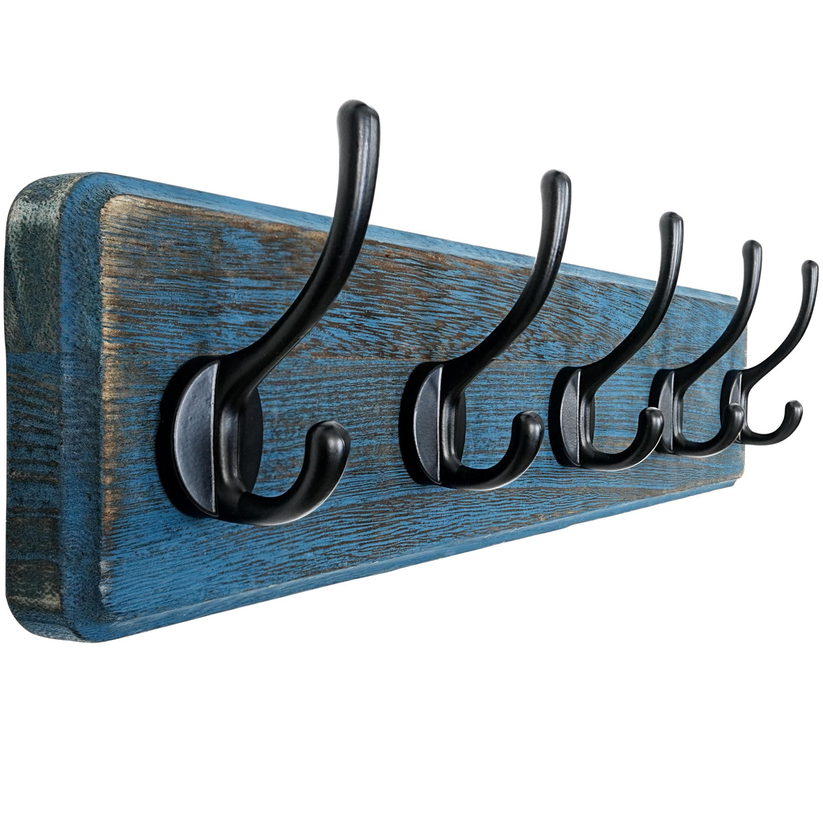 Dseap Coat Rack Wall: Patented, Heavy-Duty, 5-Double-Hooks Wooden Wall Mounted Coat Rack Coat Hanger Hook Rail for Winter Coats Hat Jacket Clothing