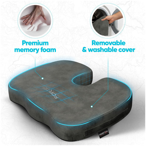 FORTEM Seat Cushion, Office Chair Cushion, Memory Foam Pillow for Sitting