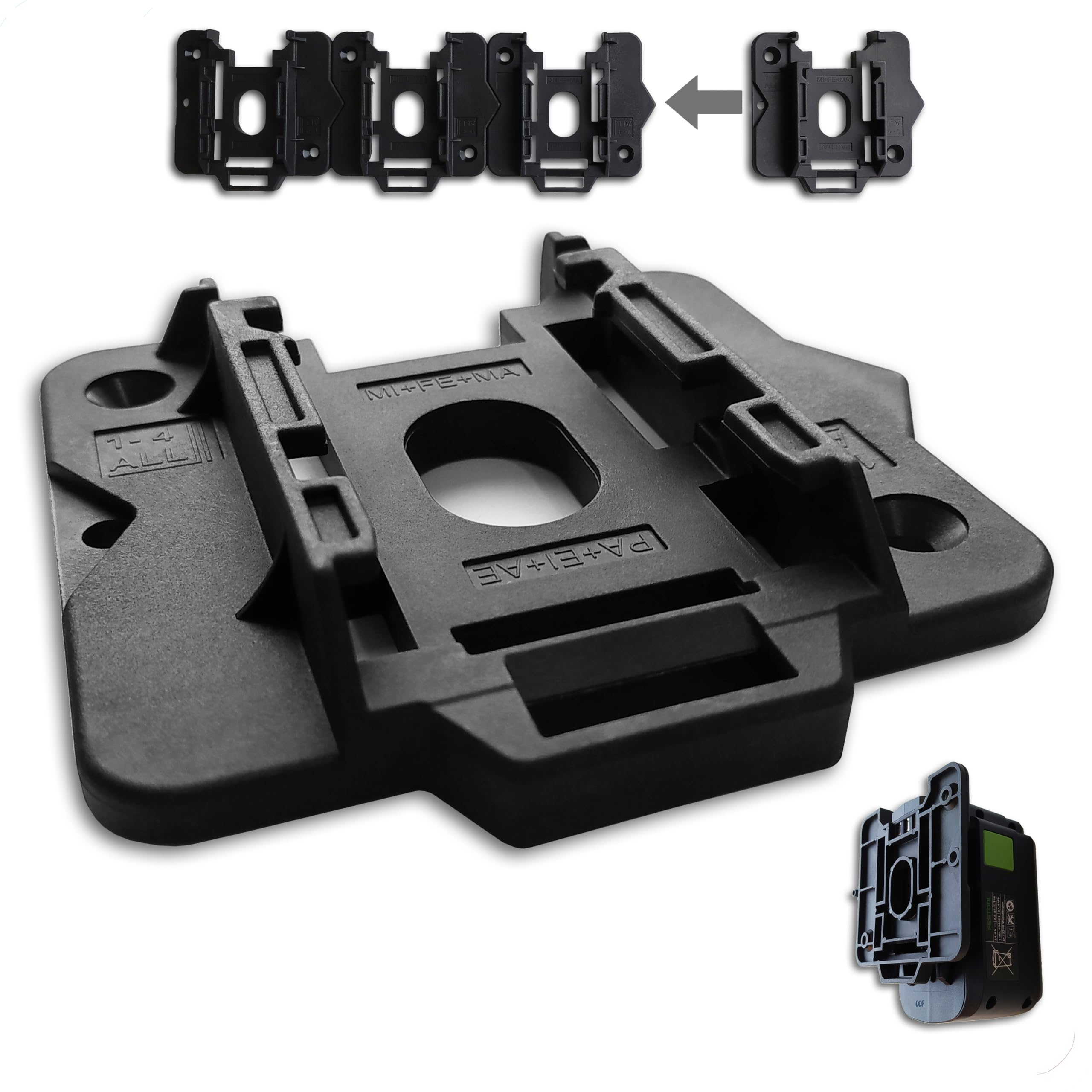 SLE Engineering 5x SLE Professional Battery Holder for Festool 12 V 15 V 18 V Battery Wall Mount Battery BP BPS BPC LI C HP HPC ASI 12 15 18 2.5 2.6