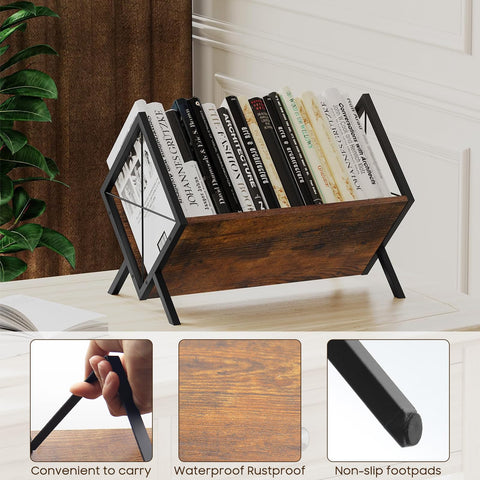 KATLKIU Vinyl Record Storage Rack + Now Playing Stand, LP Holder for 80 LPs