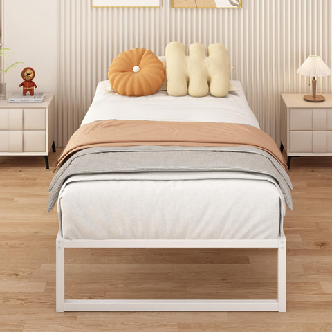 Yicensen Single Bed Frame 90x190 cm Metal Platform Bed Single, Noise Free