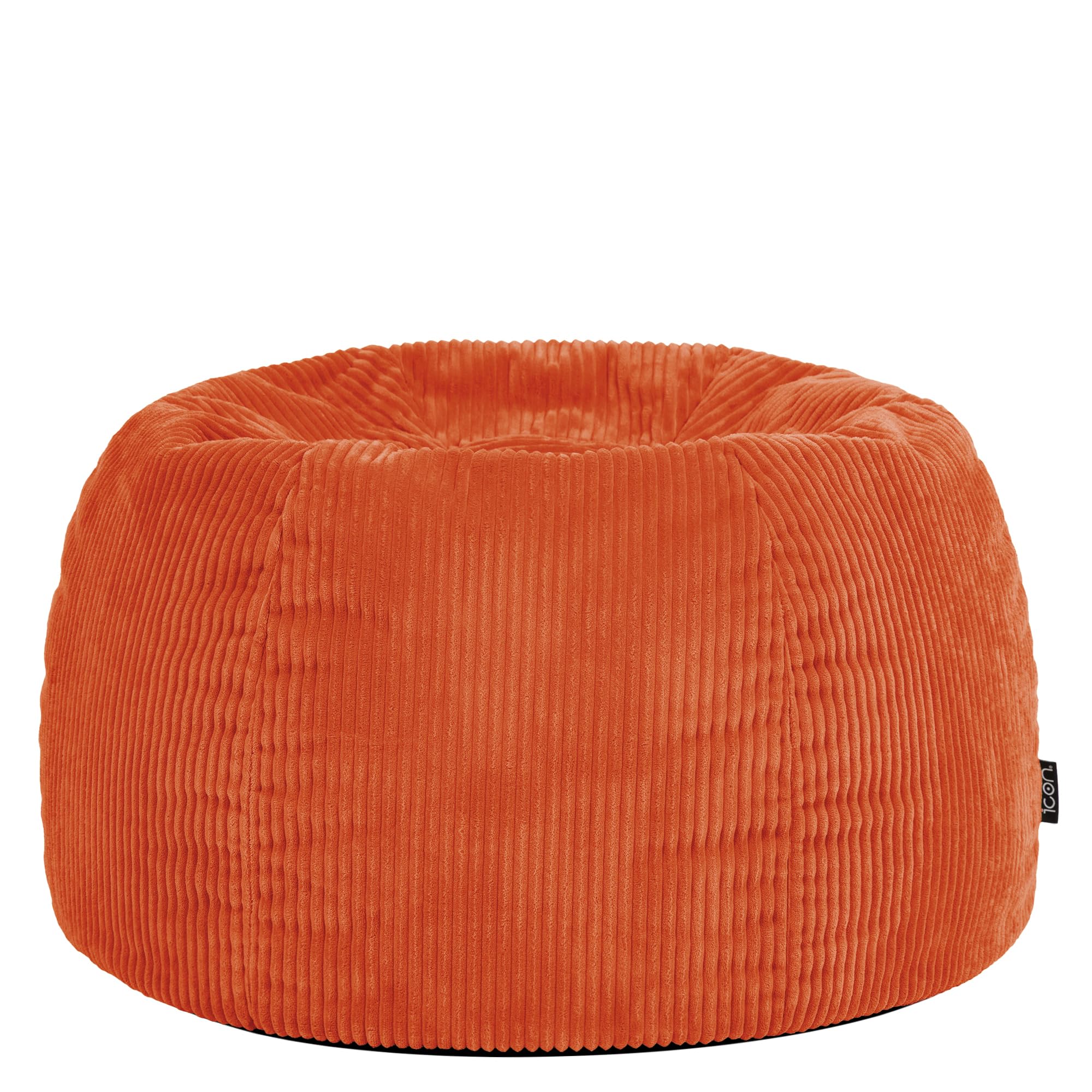icon Kingston Cord Bean Bag with Filling Included, Set of 2, Orange