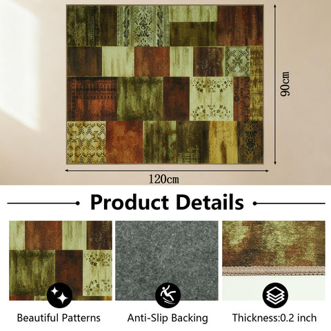 Homcomodar Office Chair Mat for Hardwood Floor 90x120cm Floor Mat Taupe