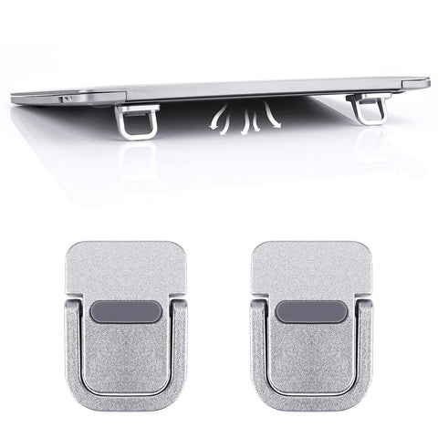 Abeillo 2PCS Portable Keyboard Riser, Self-Adhesive Mini Laptop Stand Invisible Computer Keyboard Stand for Desk, Laptop Feet Compatible with Pro/Air