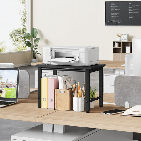 Gewudraw Desktop Printer Stand, Desk Shelf for Home Office, 39 x 28 x 30 CM