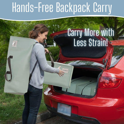 VENO 8 Pack Heavy-Duty Extra Large Moving Bags W/Backpack Straps, Moving House Essentials, Clothes Storage, Packing, Laundry Bags