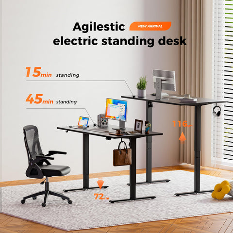 Agilestic Height Adjustable Electric Desk, 2 Memory Height, 120x80cm