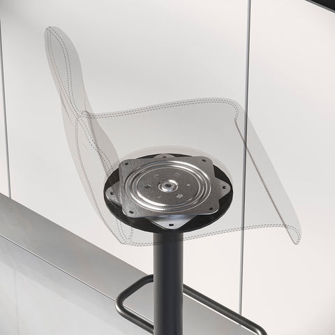 Emuca - Swivel Platform/Rotating Base of 360° for Cabinet/TV Screen, Zinc Plated, Steel