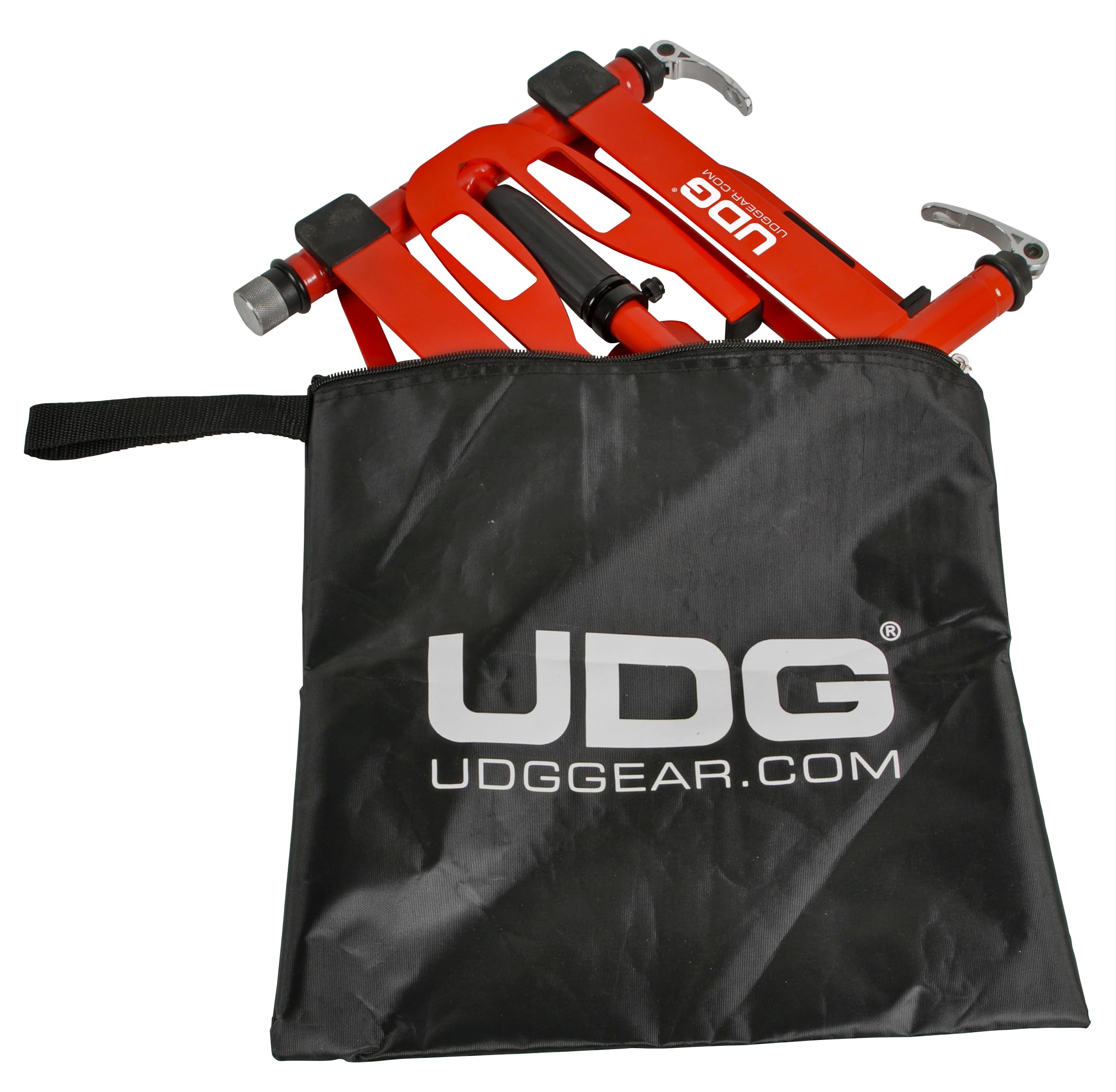 UDG Ultimate Digi Laptop Stand 360-Degree Swivel DJ, Red (U96113RD)