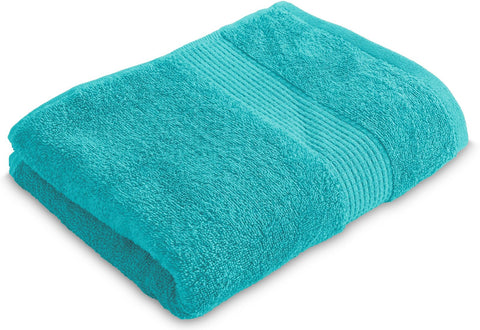 Le linge de Jules Bath Towel 90 x 150 cm – 100% Cotton – 450 g/m² – Turquoise Blue