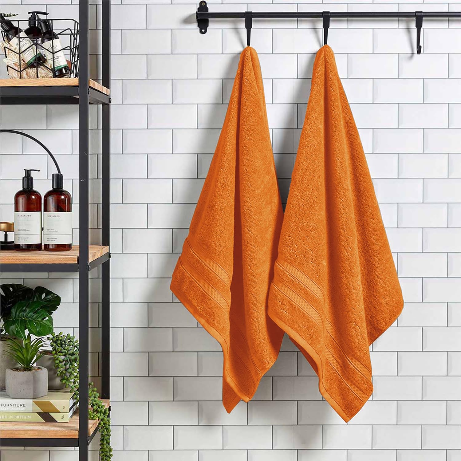 Christy Chroma Bath Sheet Set | Set of 4 | 2 Hand Towels 2 Bath Sheets | Highly Absorbent Heavyweight 675GSM | Bold and Bright