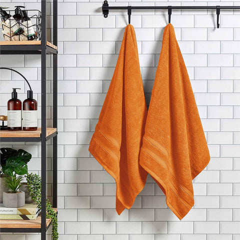 Christy Chroma Bath Sheet Set | Set of 4 | 2 Hand Towels 2 Bath Sheets | Highly Absorbent Heavyweight 675GSM | Bold and Bright