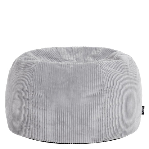 icon Kingston Cord Bean Bag with Filling Included, Grey
