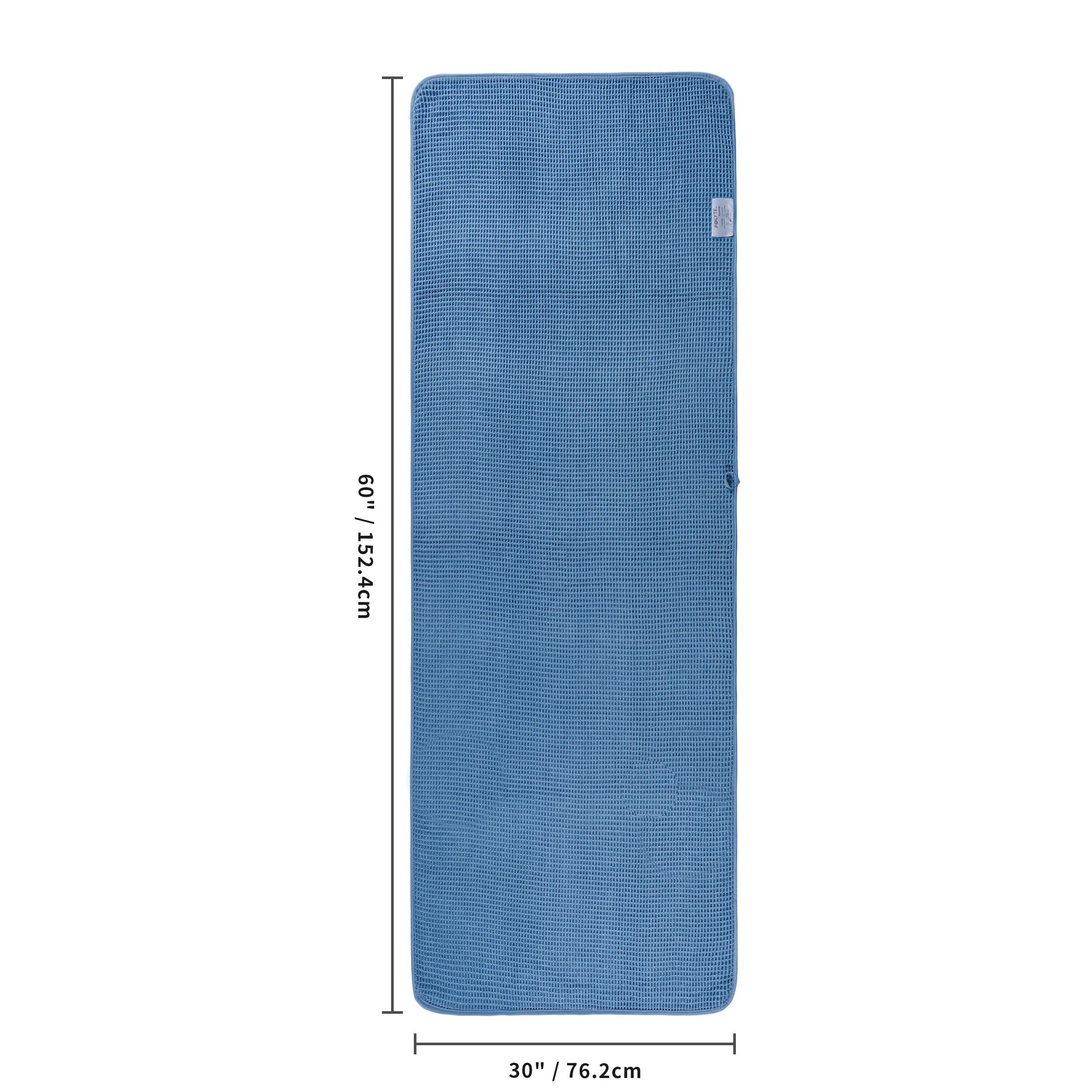 POLYTE 380 GSM Microfibre Quick Dry Waffle Bath Towel, 76.2x152.4 cm