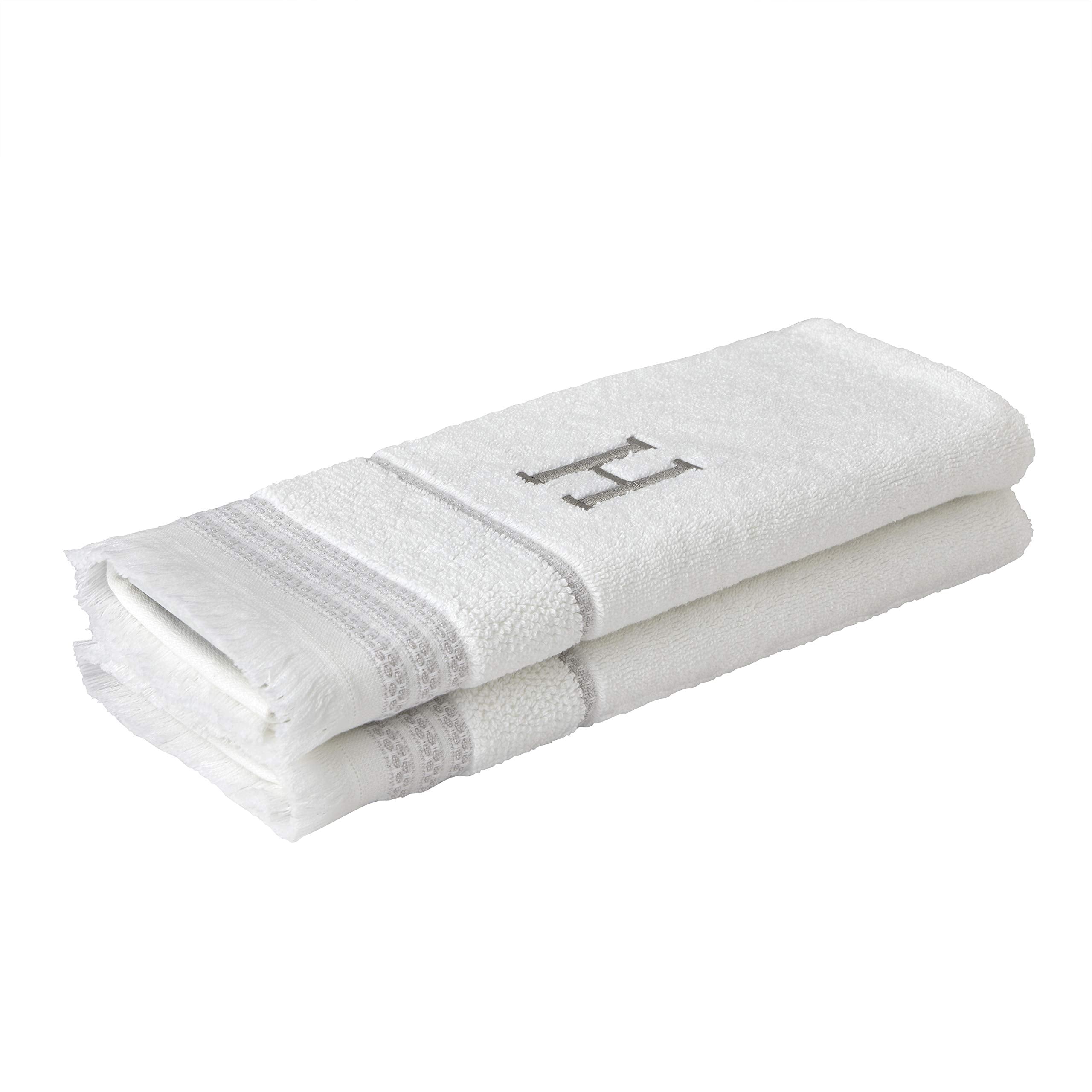 SKL Home Hand Towel Set, H, Cotton, White, 16x26