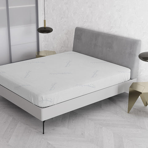 Italian Bed Linen MB HOME ITALY Mattress Cover, Thermocontrol, White, Small Double 120x200 cm