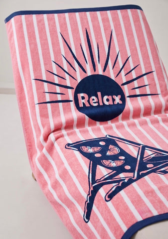 Large Egyptian Beach Towels For Adults 100% Cotton - Pack of 2