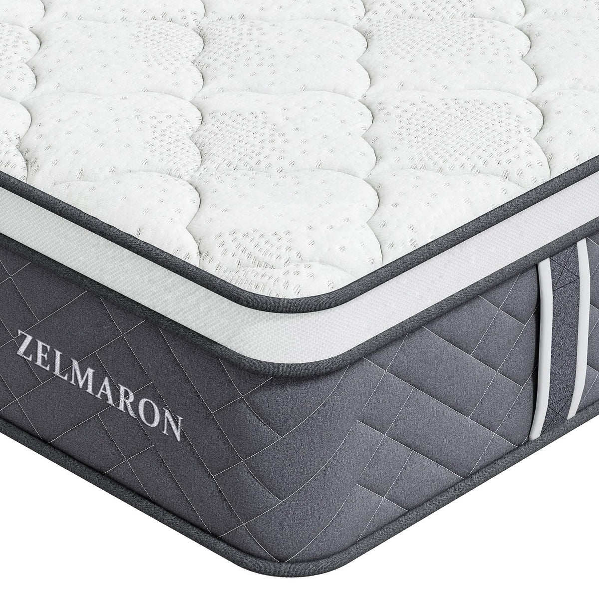 Zelmaron Single Mattress, 12 Inch Innerspring Hybrid Mattress 3FT with Pocket Sprung & Breathable Foam - Medium Firm Mattresses, Motion Isolation