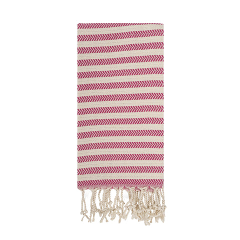 Blue Beach Turkish Towel Striped - 90 x180cm Large Turkish Hammam Peshtemal Towel - Super Absorbent, Quick Dry, Lightweight