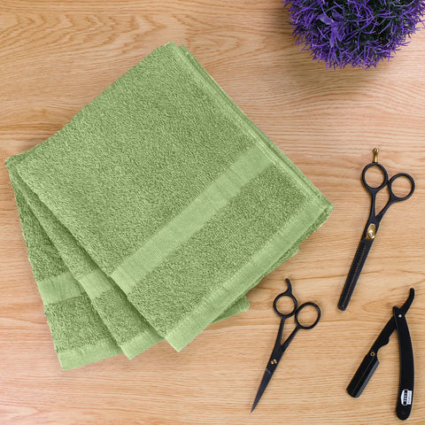 Utopia Towels Sage Green Salon Towels, Pack of 24 (Not Bleach Proof, 16 x 27 Inches) Highly Absorbent Towels for Hand, Gym, Beauty, Hair, Spa