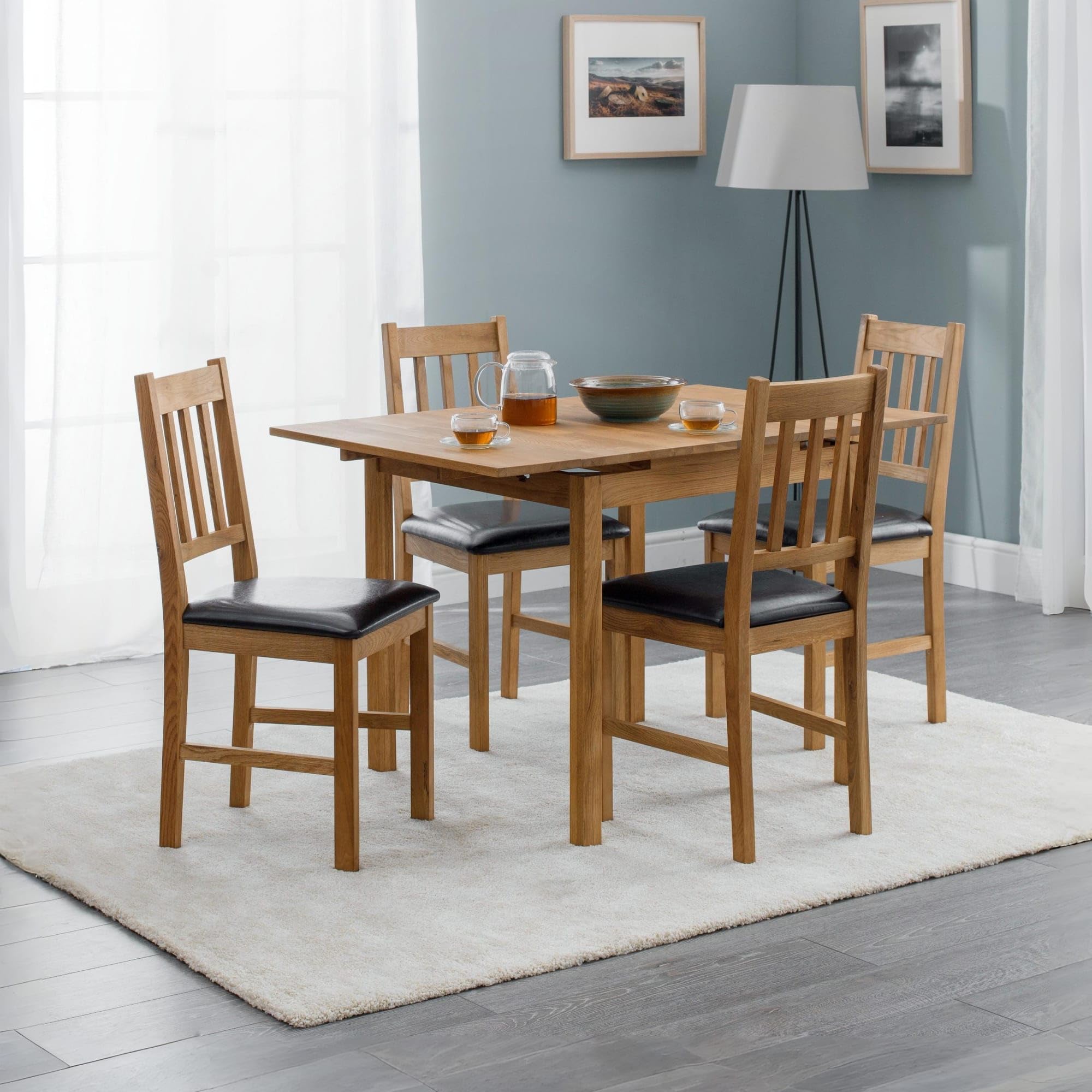 Julian Bowen Coxmoor Extending Dining Table, Oak