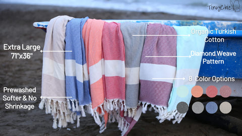 Beach Towels, Bath Towel, Travel Towel. - 100% Turkish Cotton, Large, Soft, Quick-Drying Beach Towels for Adults. Gym, Yoga, Spa, Pool