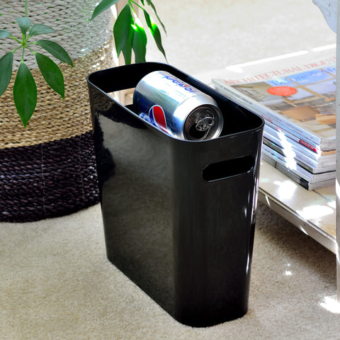 Youngever 5.5L Slim Trash Can, Re-usable 5.5L Plastic Garbage Container Bin, Small Trash Bin with Handles for Home Office, Living Room, Study Room
