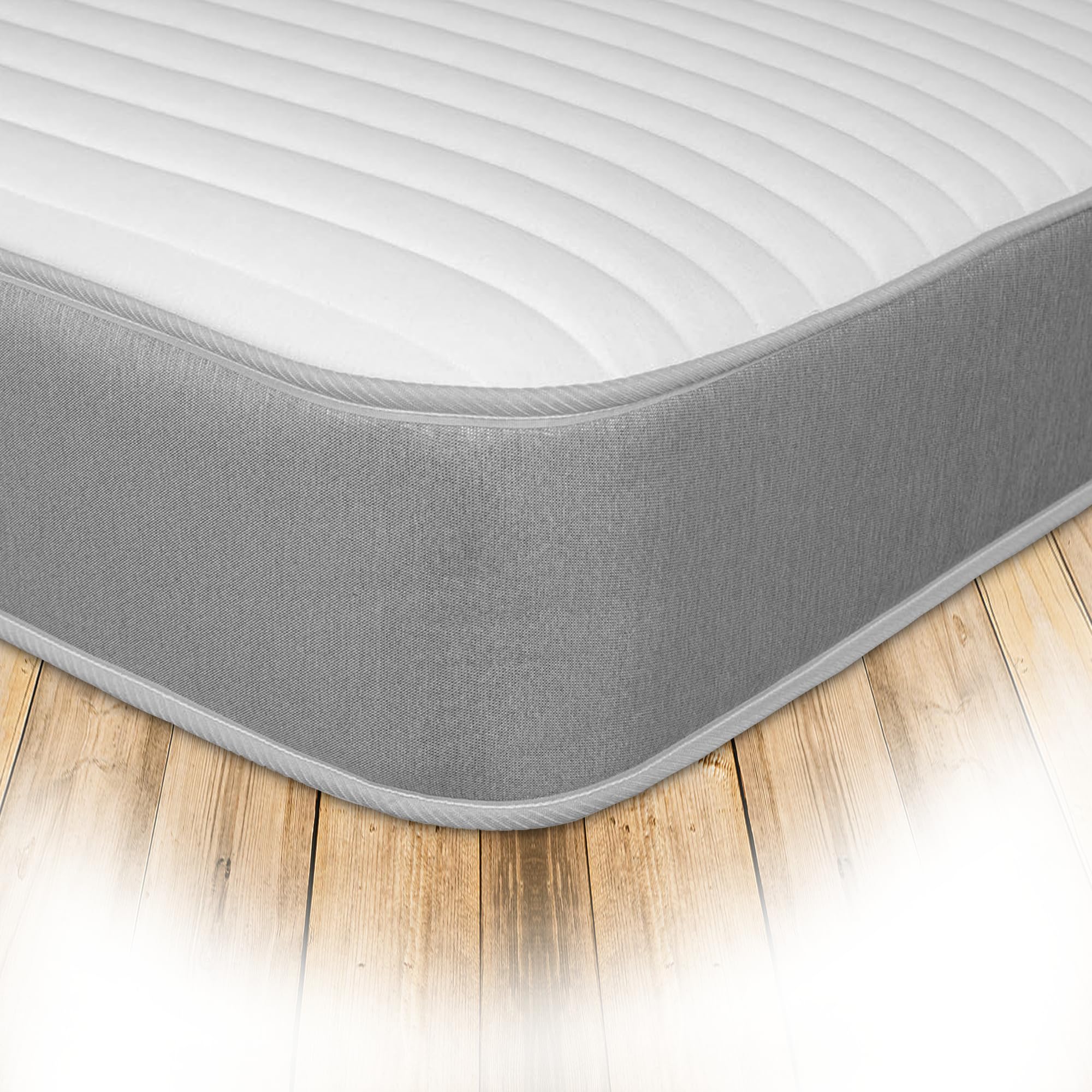 Starlight Beds Linear Grey Shorty Mattress, 2ft6 x 5ft9