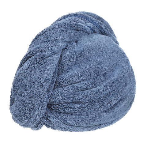 Qchomee Super Absorbent Hair Drying Towels Wrap Women Girls Microfiber Dry Hair Hat Towel Turban with Button Design Quick Drying Lady Bath Head Wrap