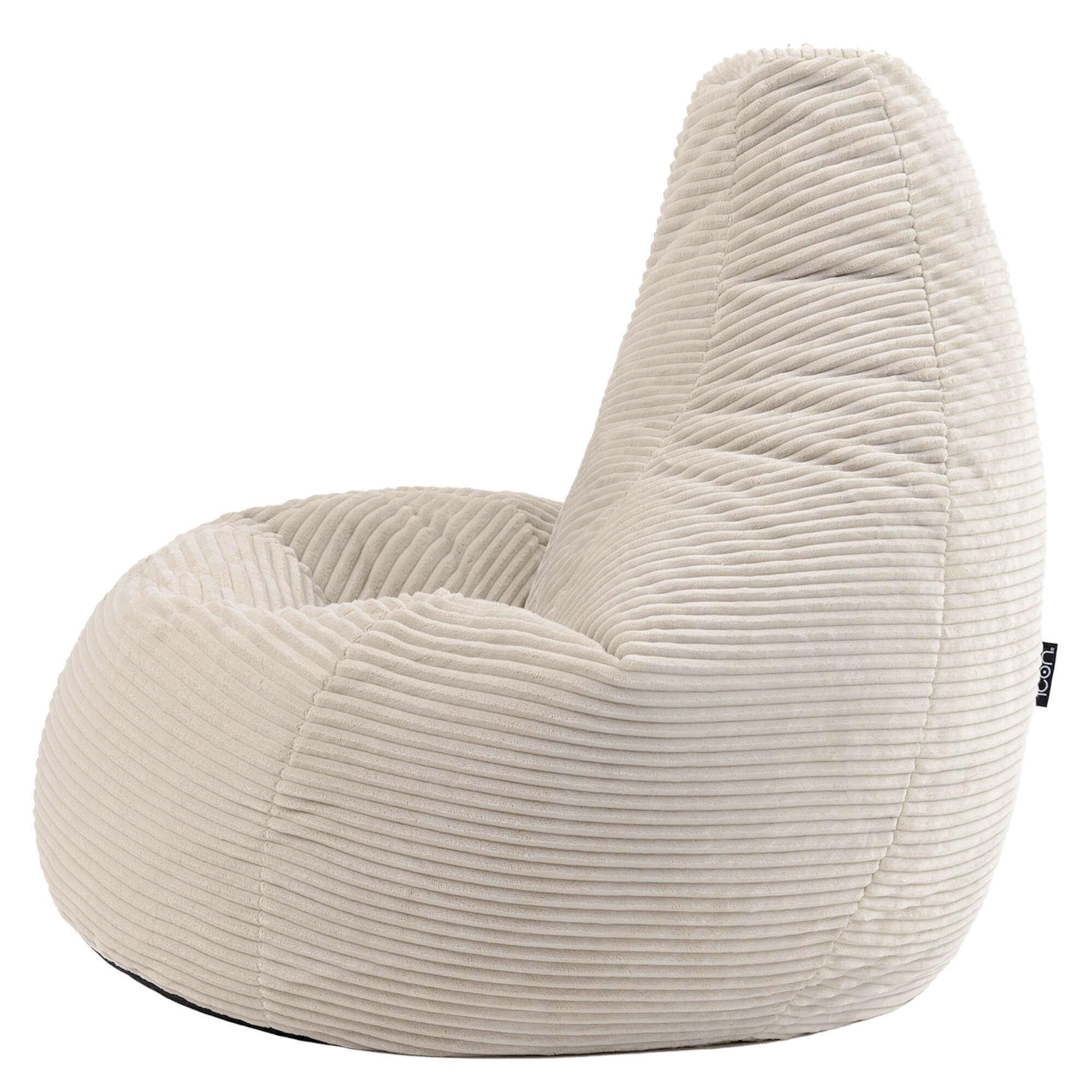 icon Dalton Cord Bean Bag with Filling Included, Set of 2, Beige