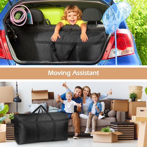 SUOHINAO Moving Storage Bags Heavy duty,Large Moving Bags with Zips- 230L